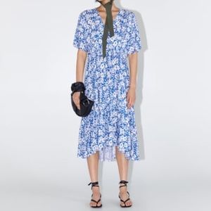 ZARA FLORAL PRINT DRESS - never worn